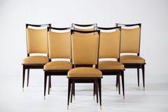 Art Deco Set of 6 Chairs, Italy, 1940