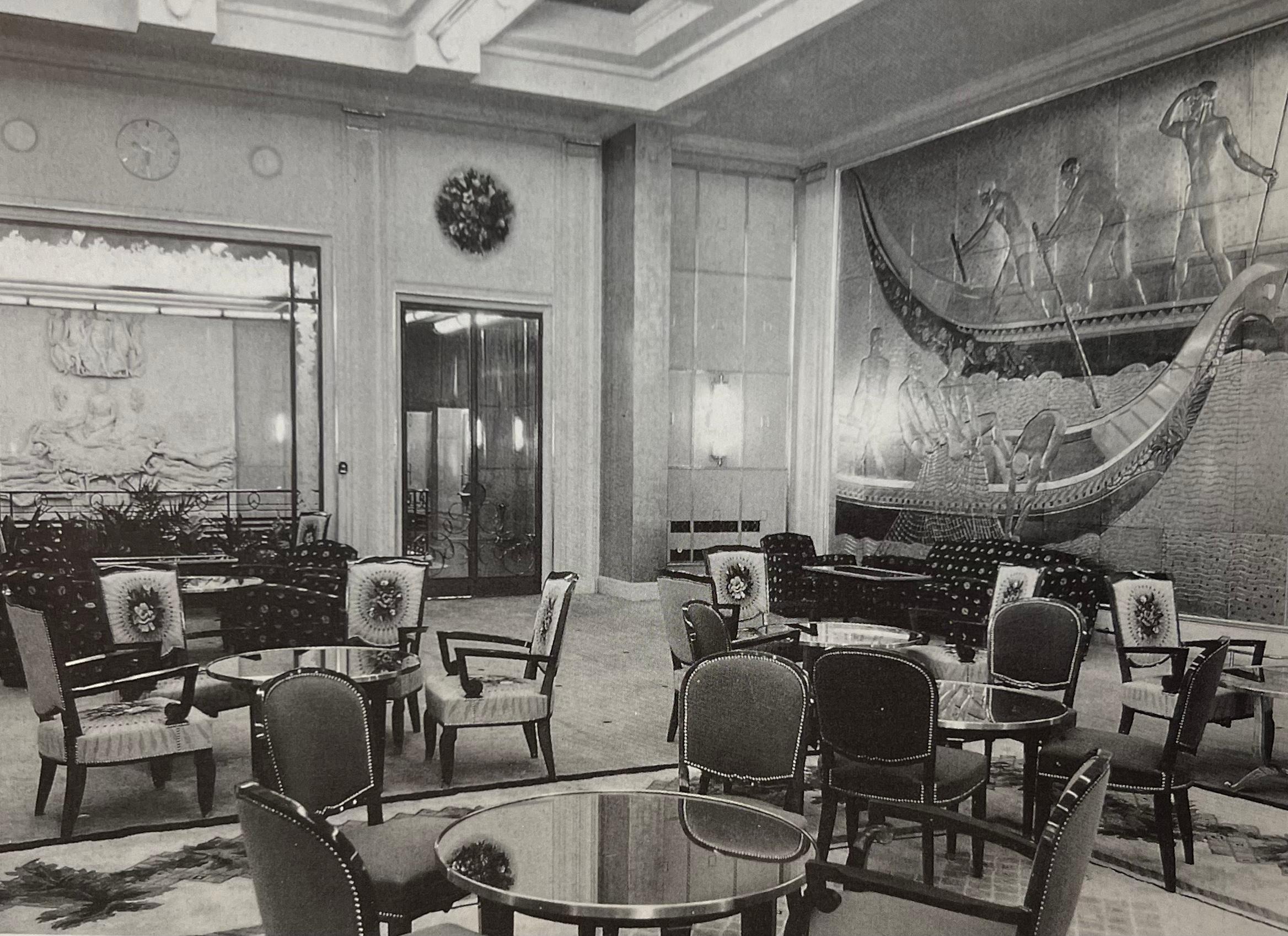 Art déco-Set aus 6 Esszimmerstühlen von Jules Leleu (20. Jahrhundert) im Angebot