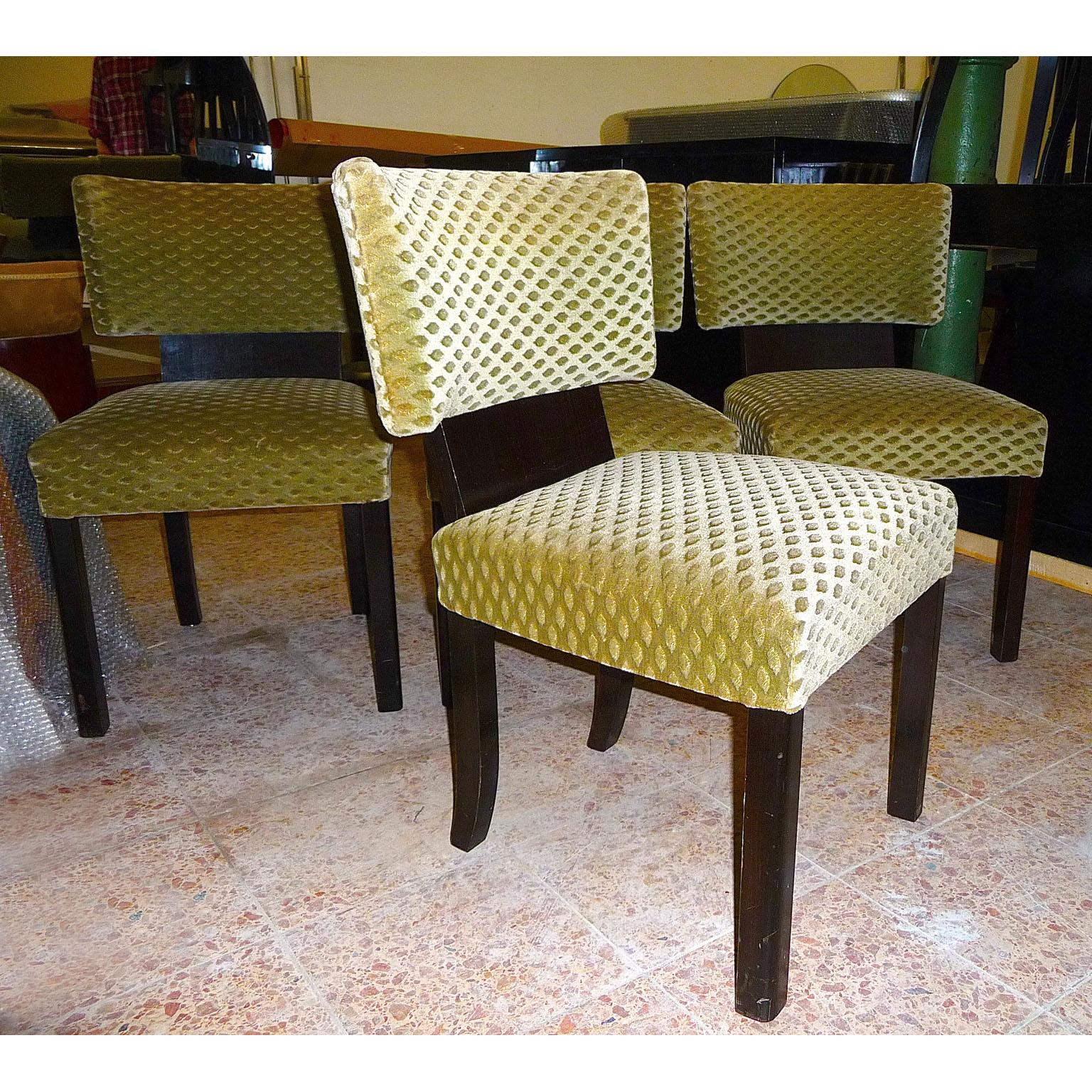 Art Deco Set of Four Dining Chairs Designed by Bruno Paul For Sale 6