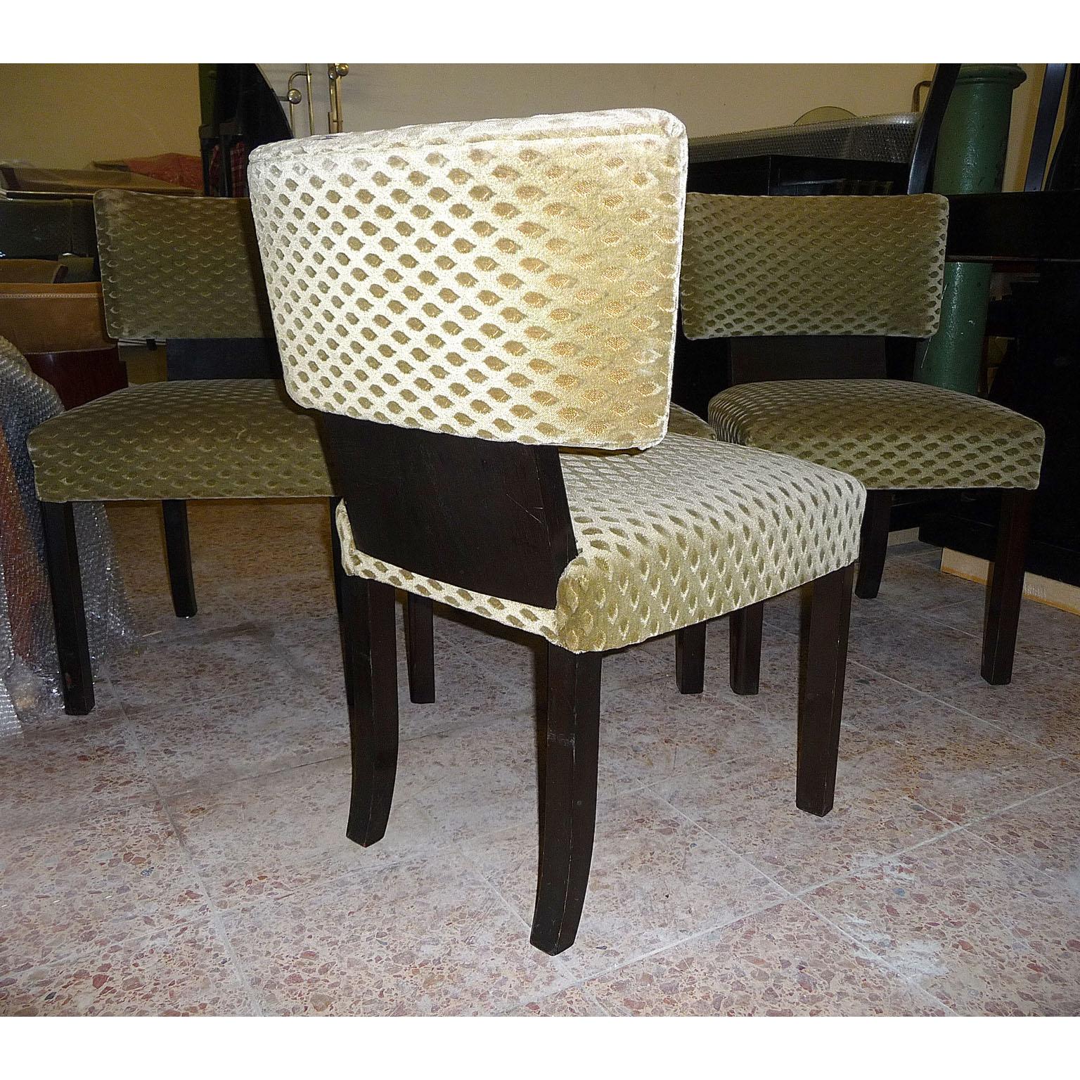 Art Deco Set of Four Dining Chairs Designed by Bruno Paul For Sale 8