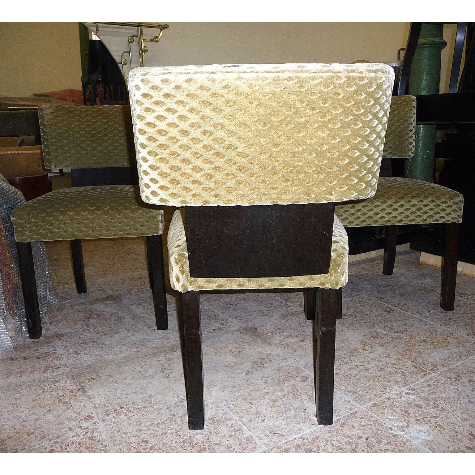 Art Deco Set of Four Dining Chairs Designed by Bruno Paul For Sale 9