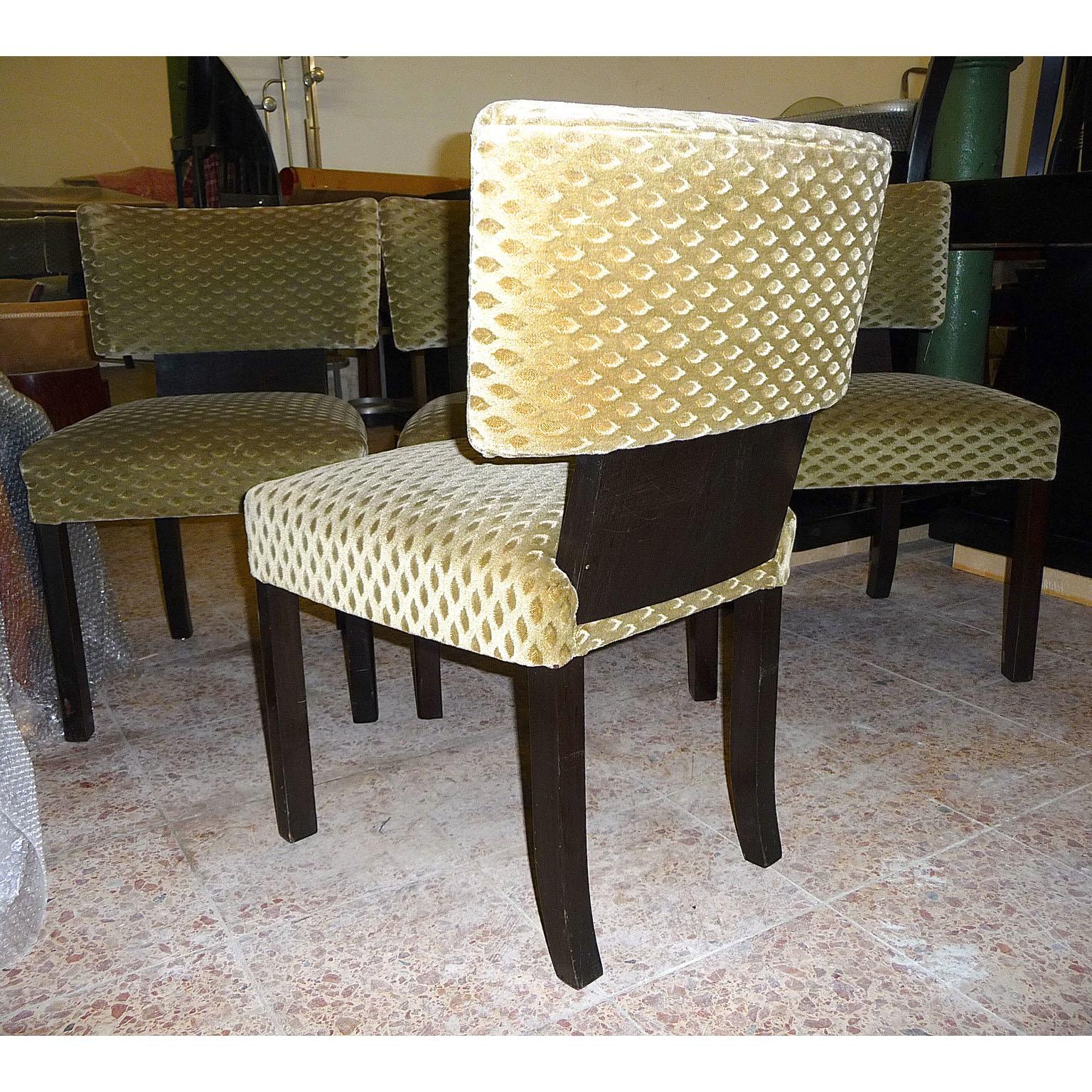 Art Deco Set of Four Dining Chairs Designed by Bruno Paul For Sale 10