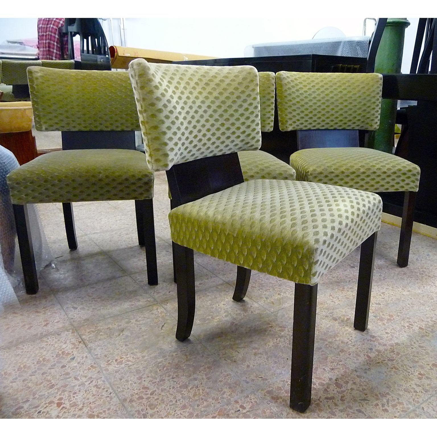 Mid-20th Century Art Deco Set of Four Dining Chairs Designed by Bruno Paul For Sale