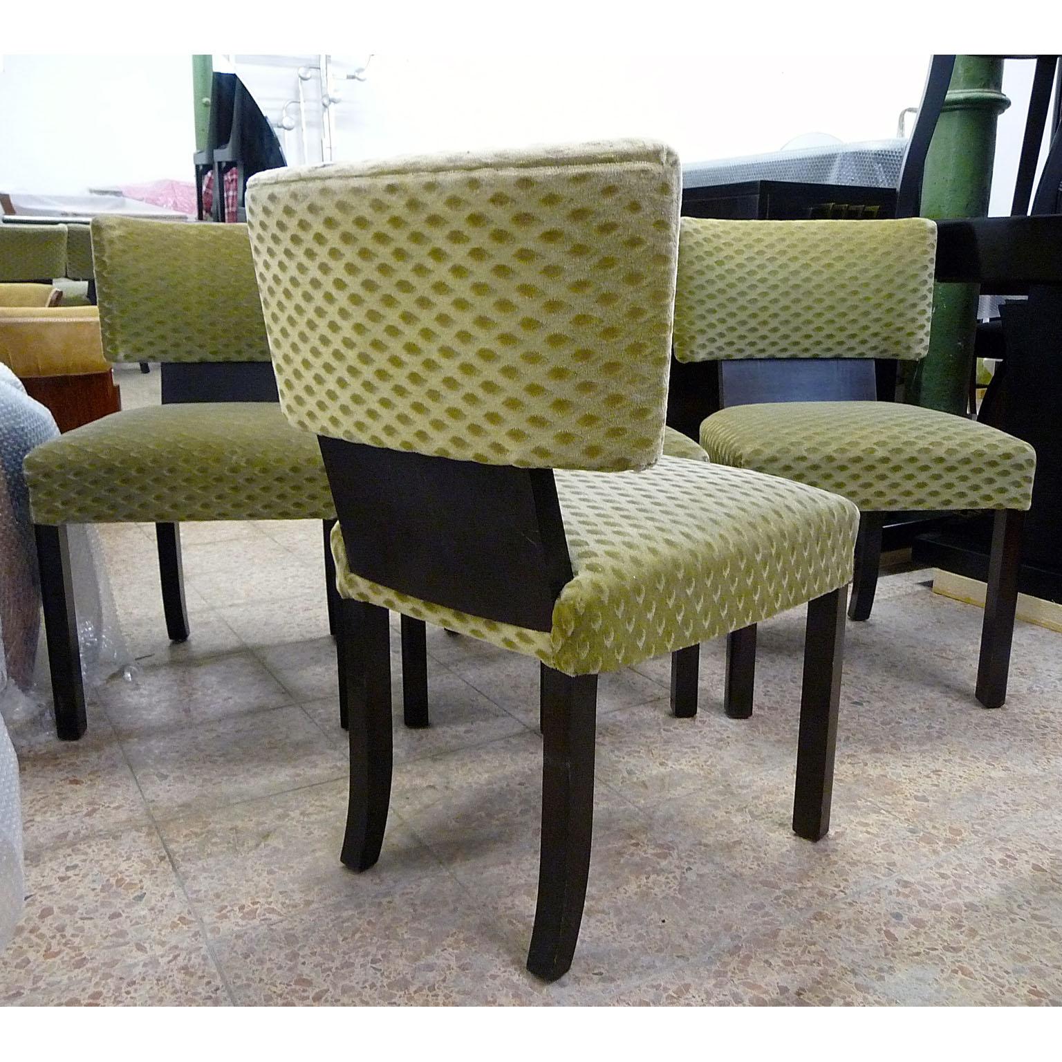 Art Deco Set of Four Dining Chairs Designed by Bruno Paul For Sale 1