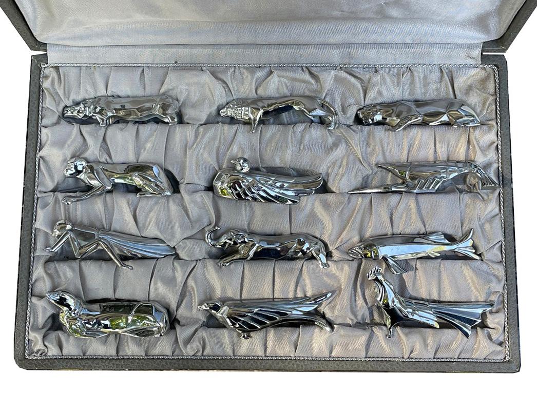 Art Deco set of knife benches For Sale 6
