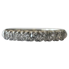 Bague Art déco à sept pierres, diamants et platine