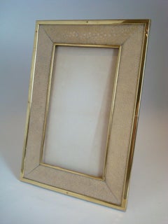 Art Deco Leather Photo / Picture / Photograph Frame, c. 1925