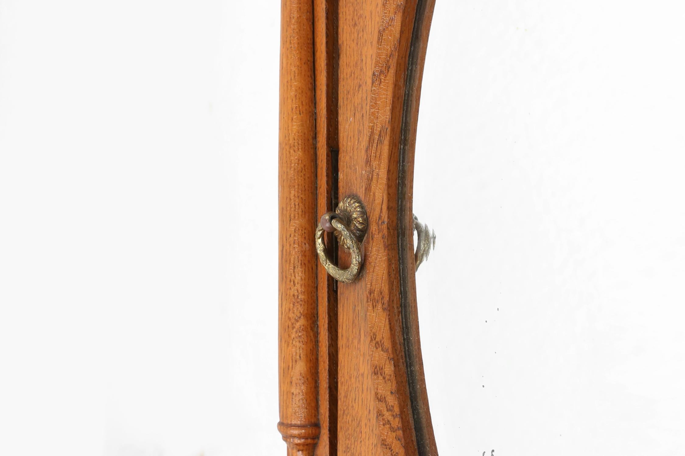 Bois Armoire à pharmacie ou à rasage Art Déco en Oak, France ca. 1940