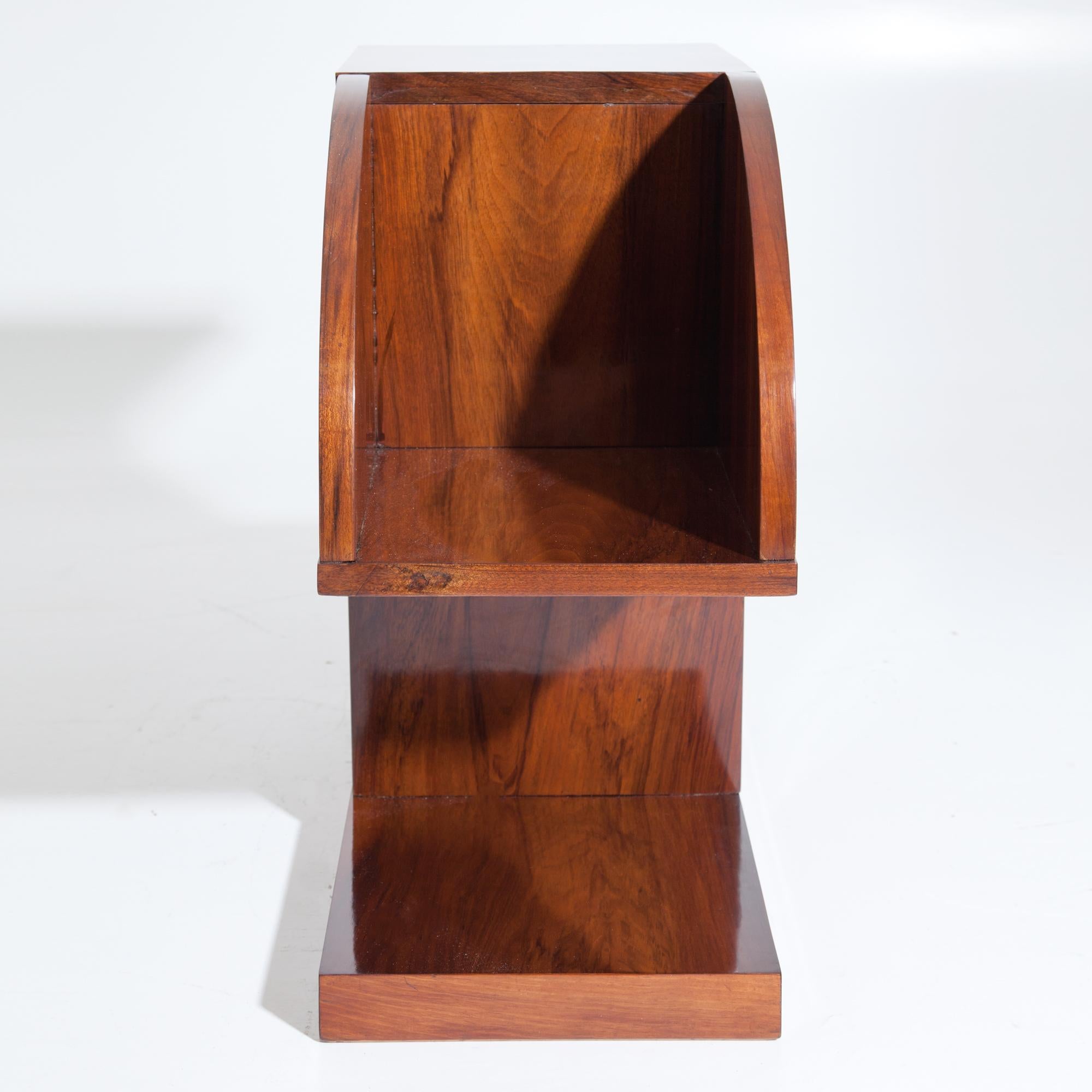 Walnut Art Deco Shelf, France, circa 1920