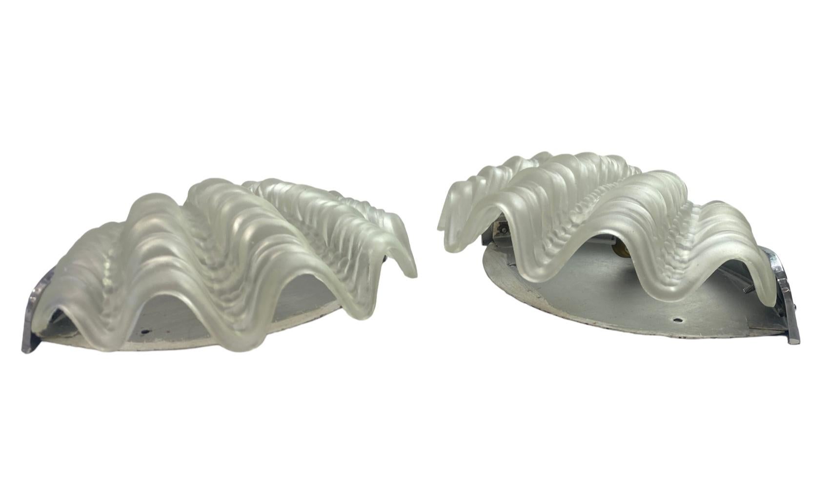 Art Deco Shell Ceiling Light and matching wall lights In Good Condition In Barnstaple, GB