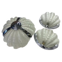 Plafonnier Art Deco Wall&Deco Shell Lights et appliques murales assorties