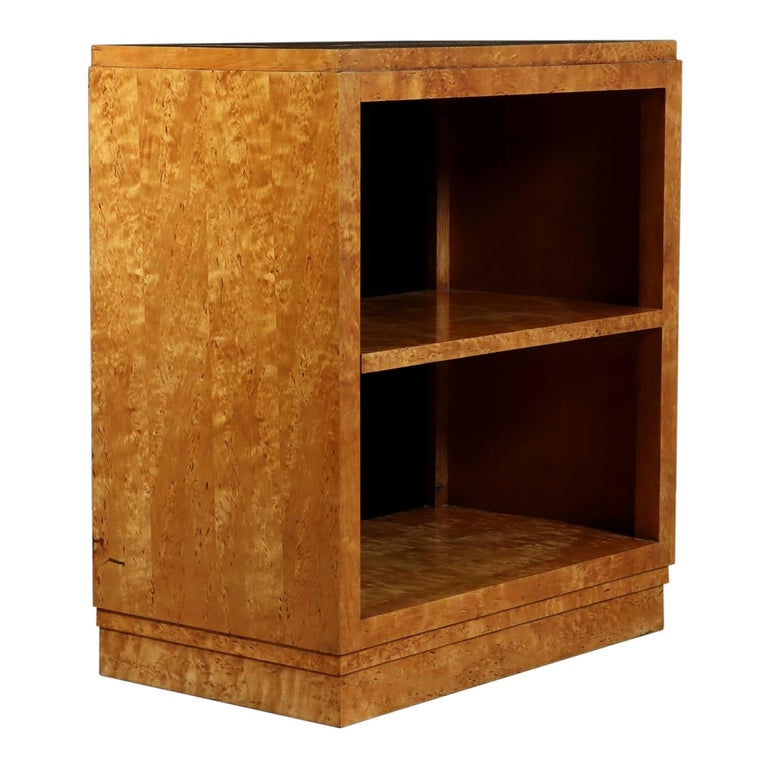 Art Deco Shelves in Karelian Birch, circa 1930 For Sale