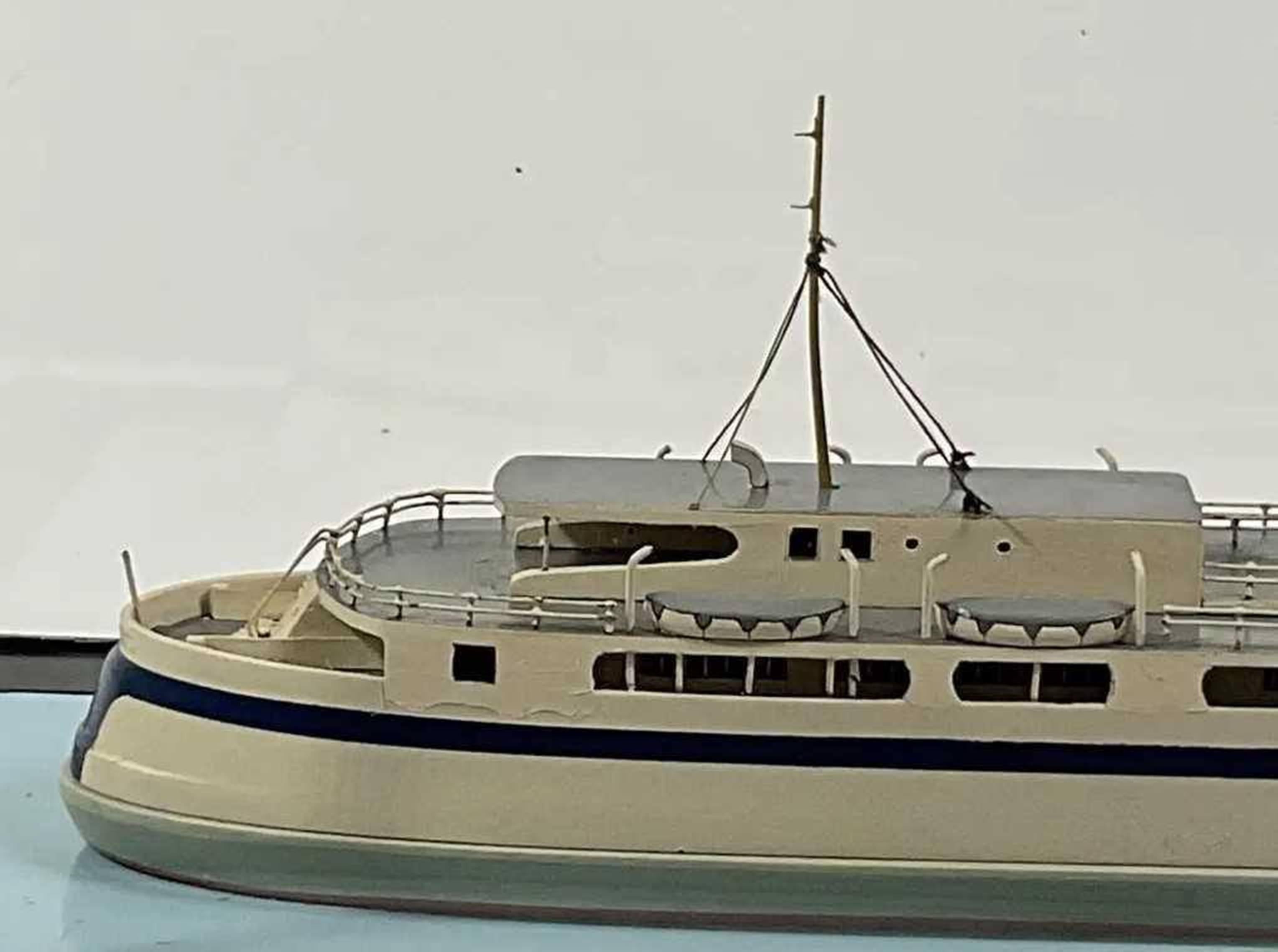 Art Deco Ship Model Of Princess Anne Ferry Boat BY VAN RYPER For Sale 1