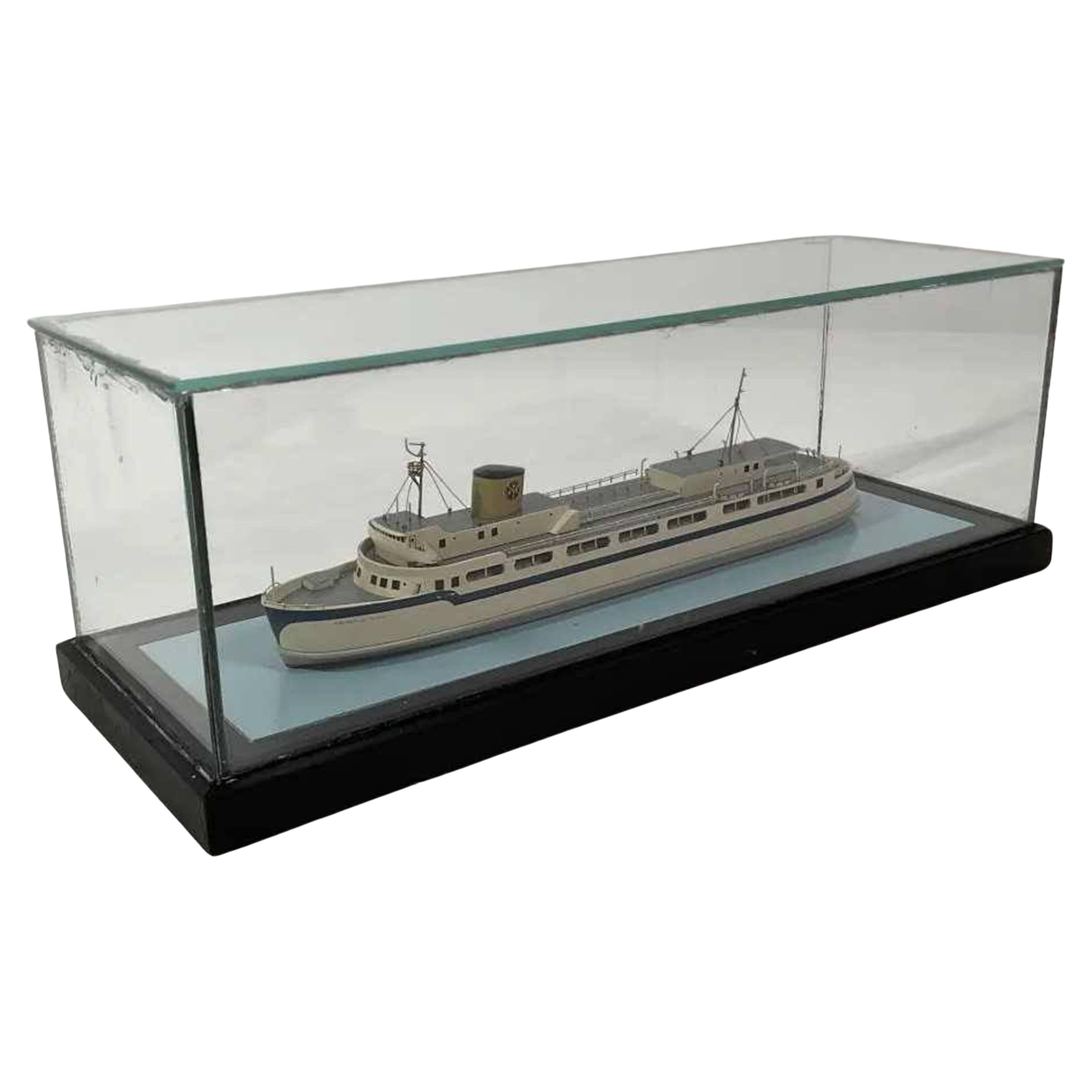 Art Deco Ship Model Of Princess Anne Ferry Boat BY VAN RYPER
