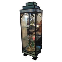 Used Art Deco Showcase, 1920, French, Materials: Iron and Glass Paste