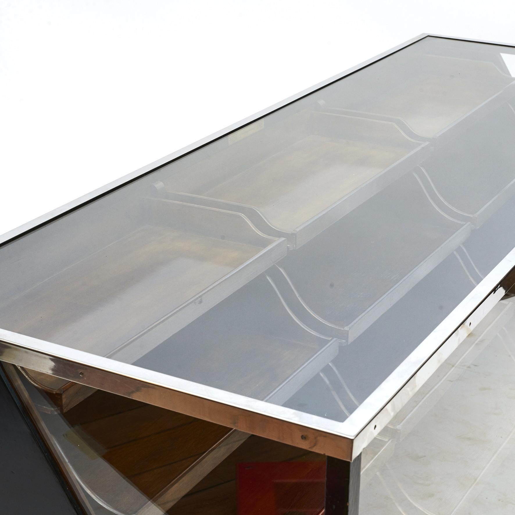 Metal Art Deco Showcase Counter