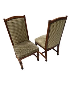 Art Deco Beistellstühle von Willem Penaat, Eiche & Makassar-Ebenholz, 1917