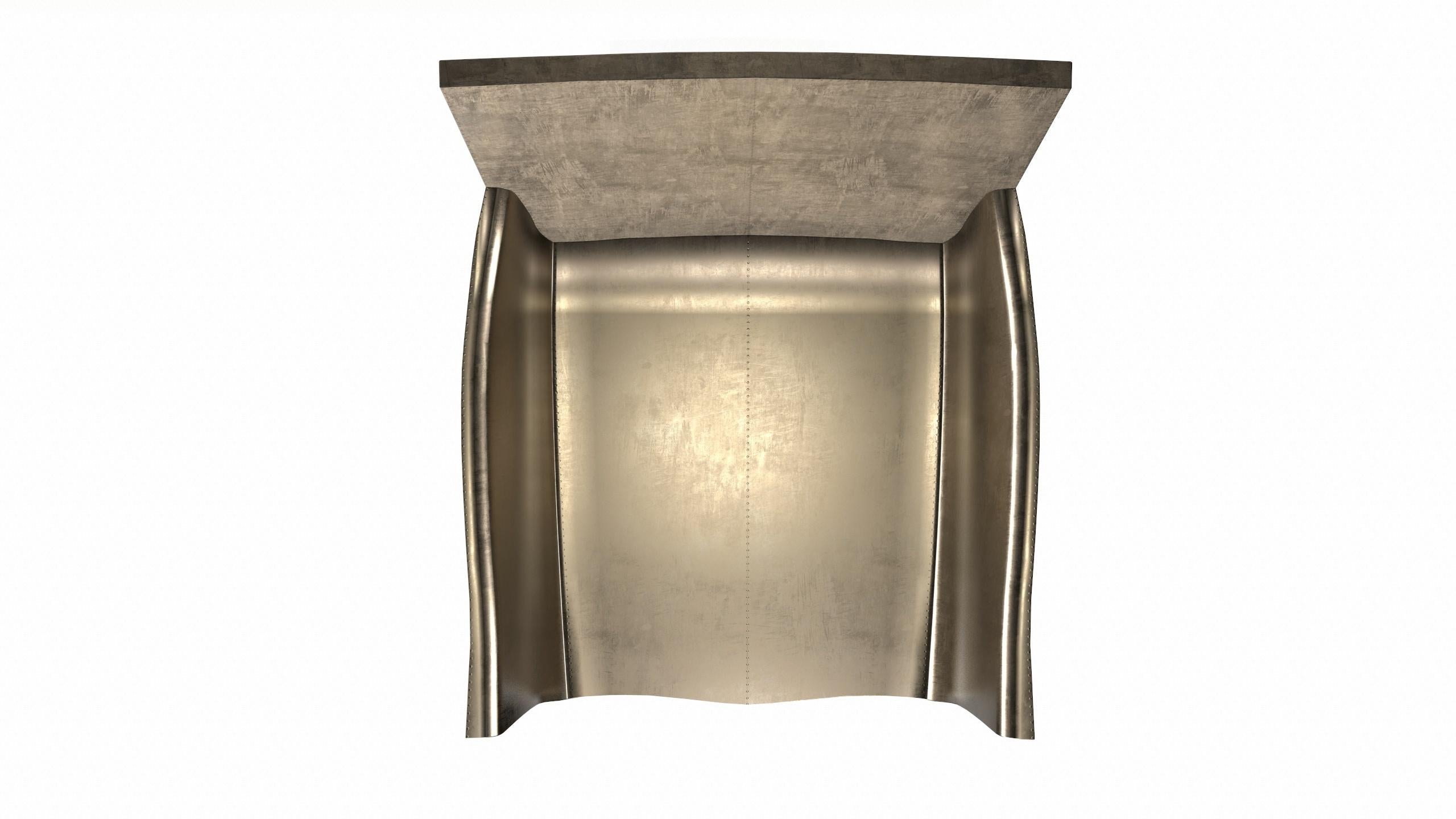 Art-Déco-Beistellstühle Rauch antike Bronze von Paul Mathieu für S. Odegard im Zustand „Neu“ im Angebot in New York, NY