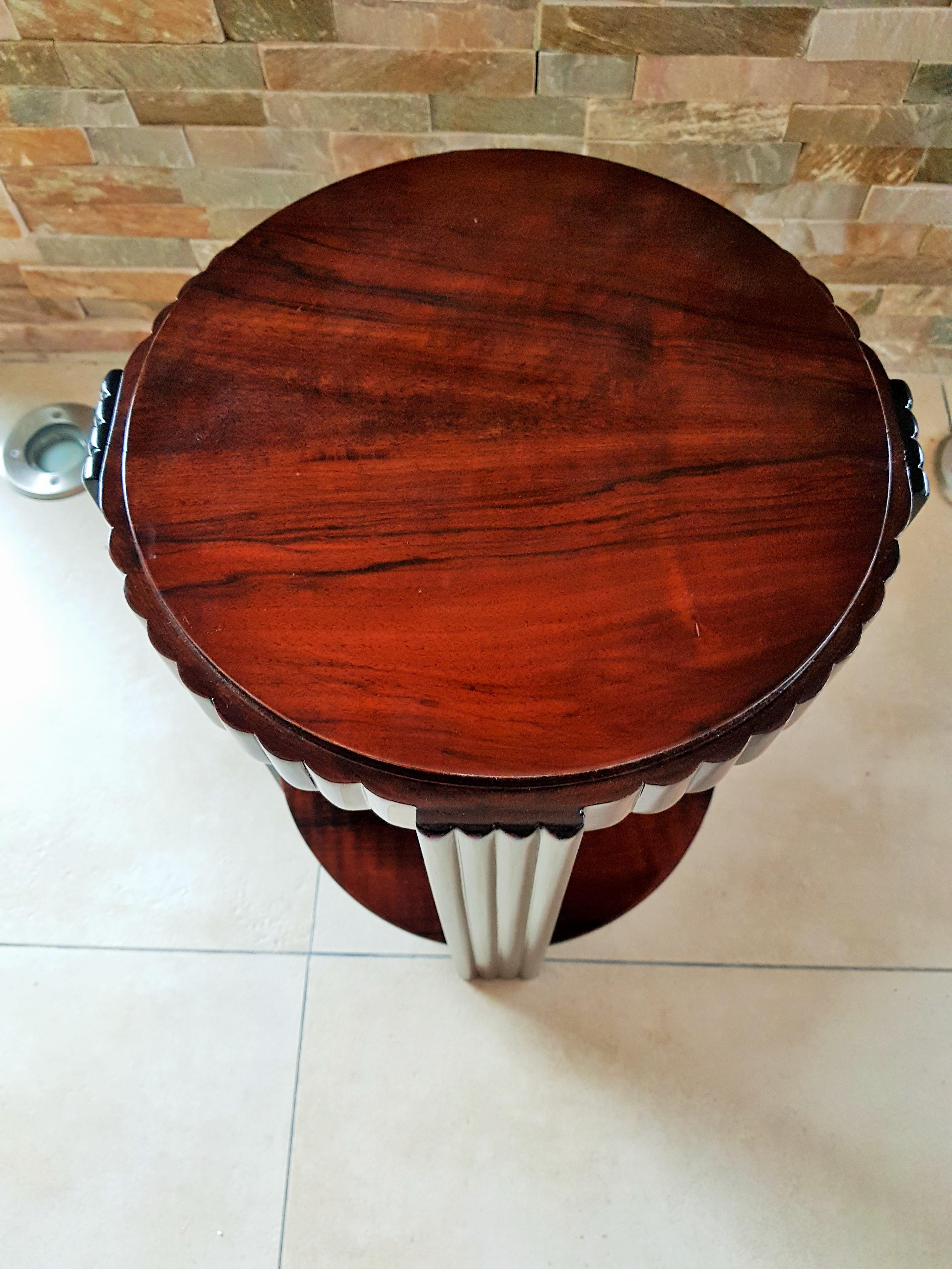 Art Deco Side Coffee Table, France, 1935 4