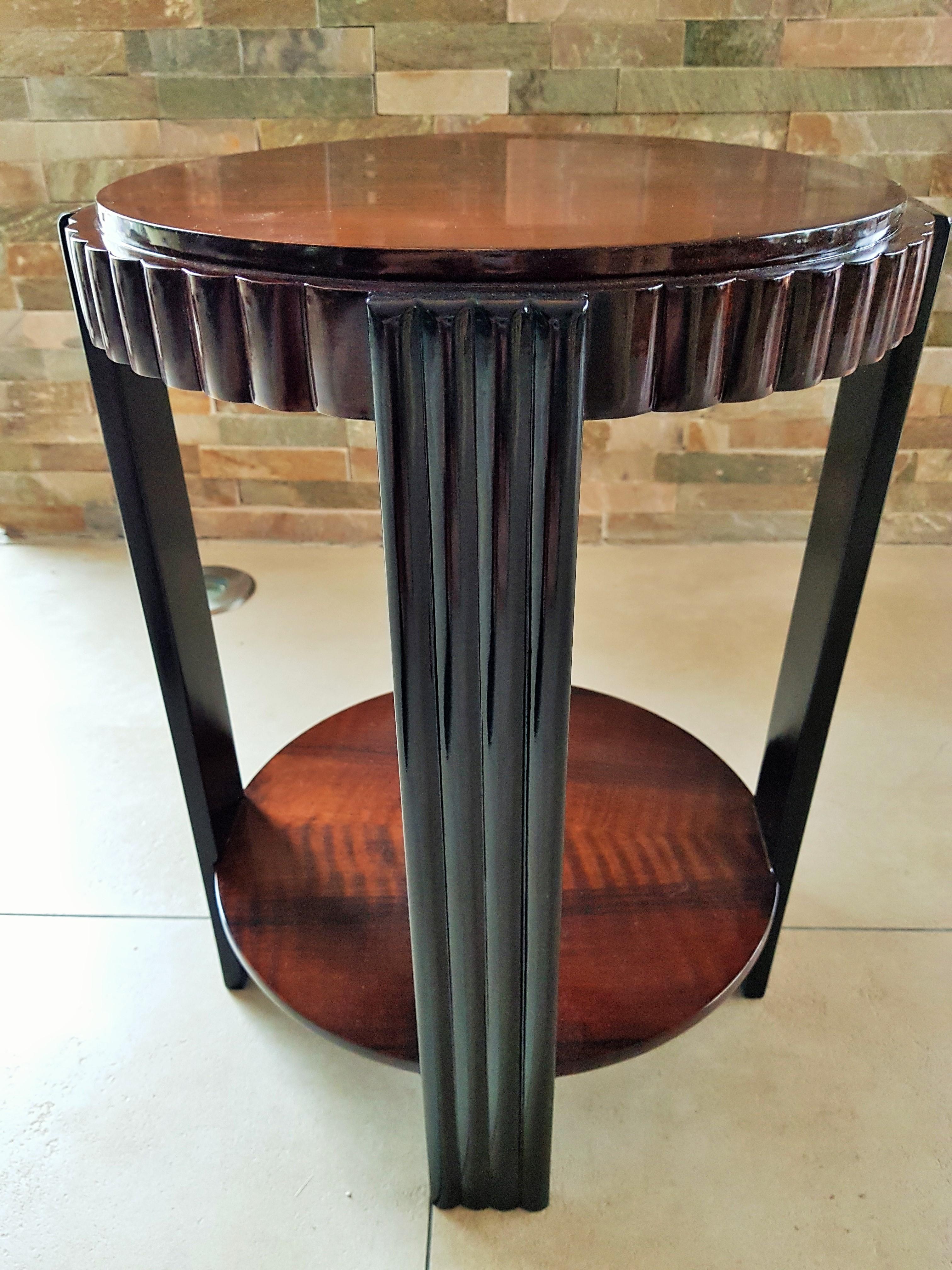 Art Deco Side Coffee Table, France, 1935 11