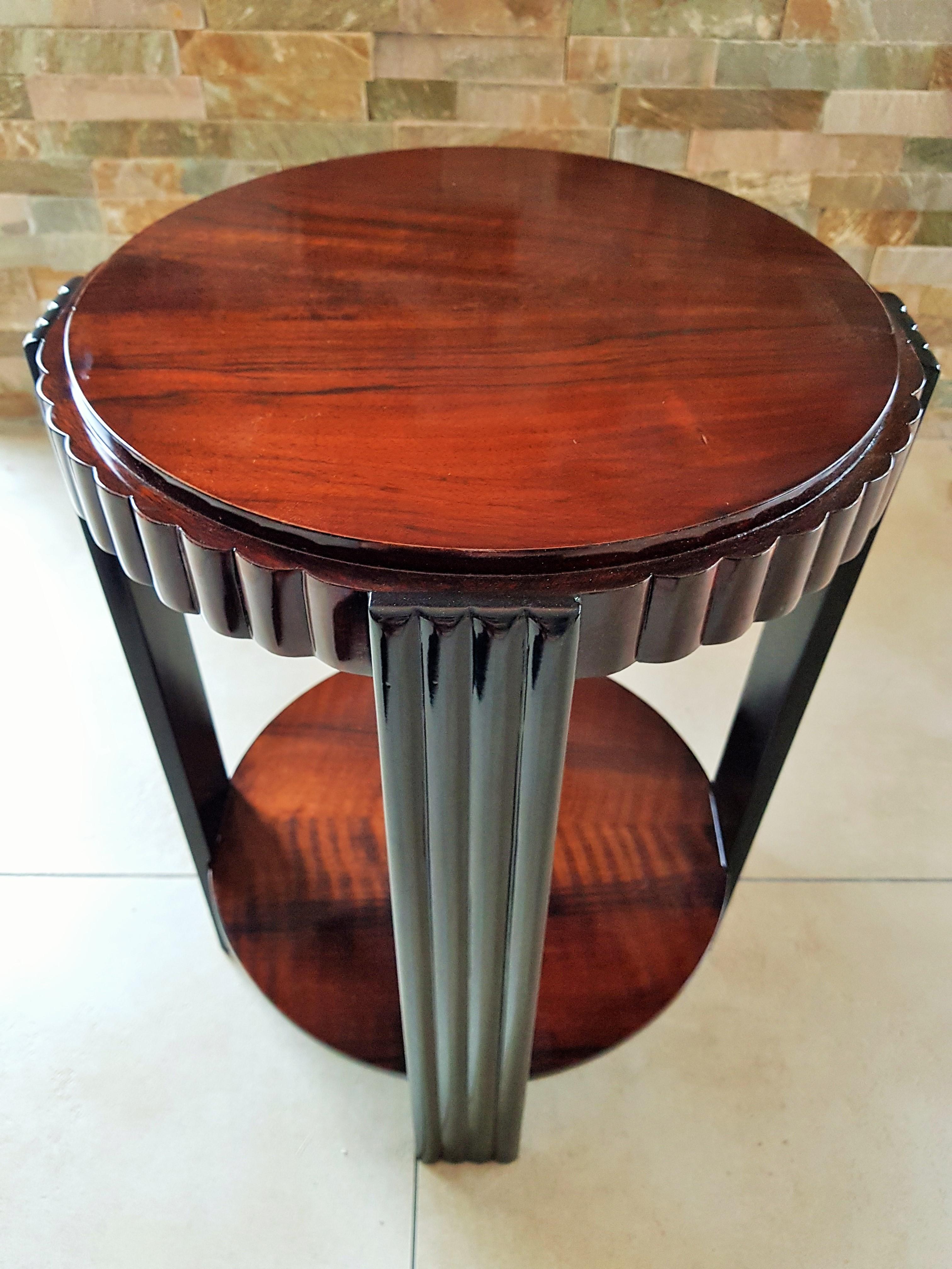 Art Deco Side Coffee Table, France, 1935 12