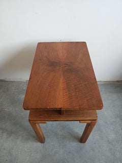 Tavolino o tavolino da salotto Art Deco in noce, completamente ristrutturato, Austria anni '30