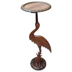 Art Deco Side Table, Bird Plant Stand, Sculptural Table, France, 1920