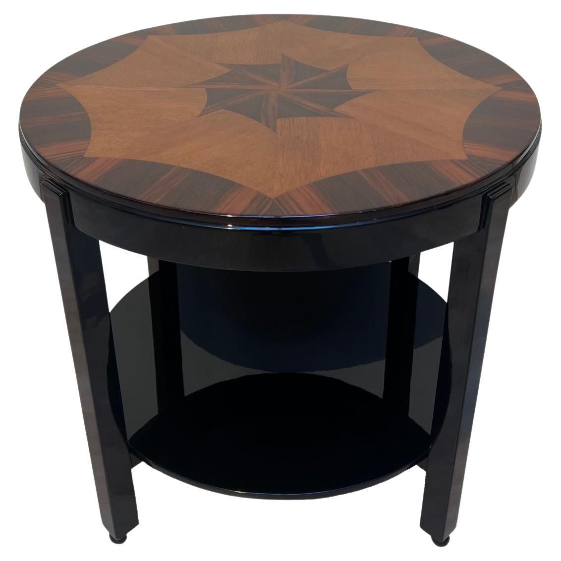 Pair of Black Lacquer Side Tables at 1stDibs