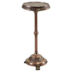 Art Deco Side Table by Daalderop in Red and Yellow Copper, The Netherlands 1900s