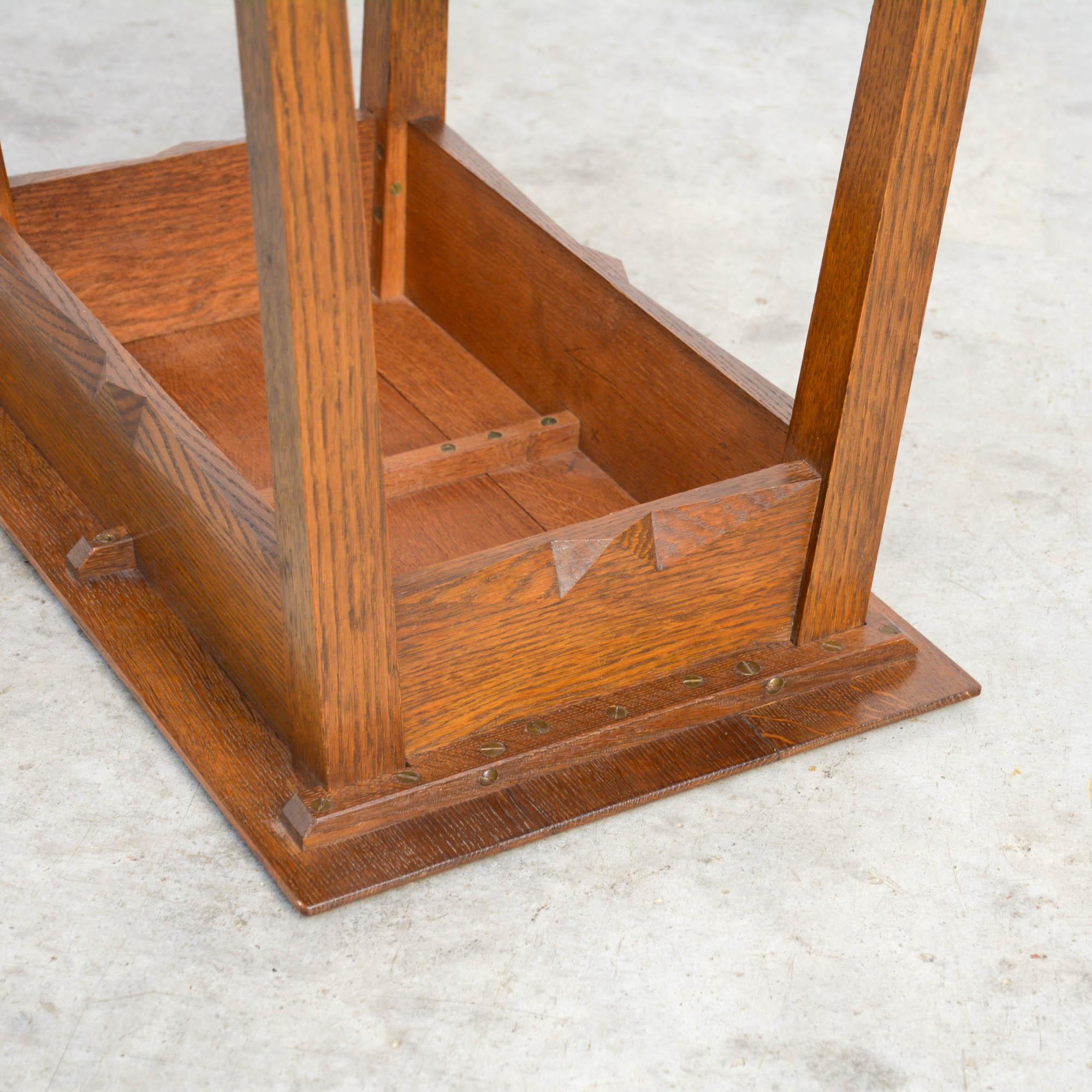 Wood Art Deco Side Table by G.A.V.D. Groenekan For Sale