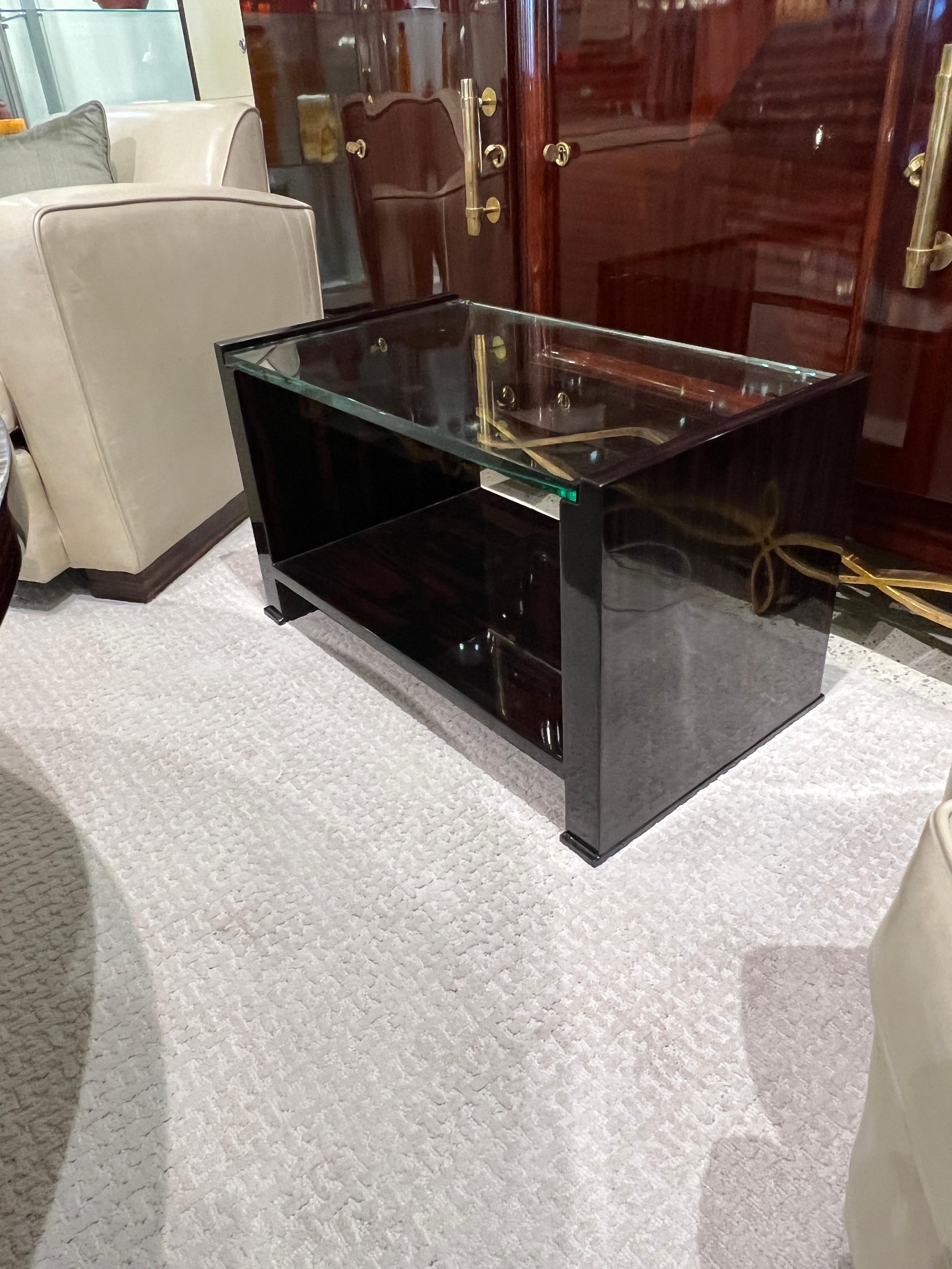 Art Deco Side Table Attributed to Jacques Adnet In Good Condition For Sale In Miami, FL