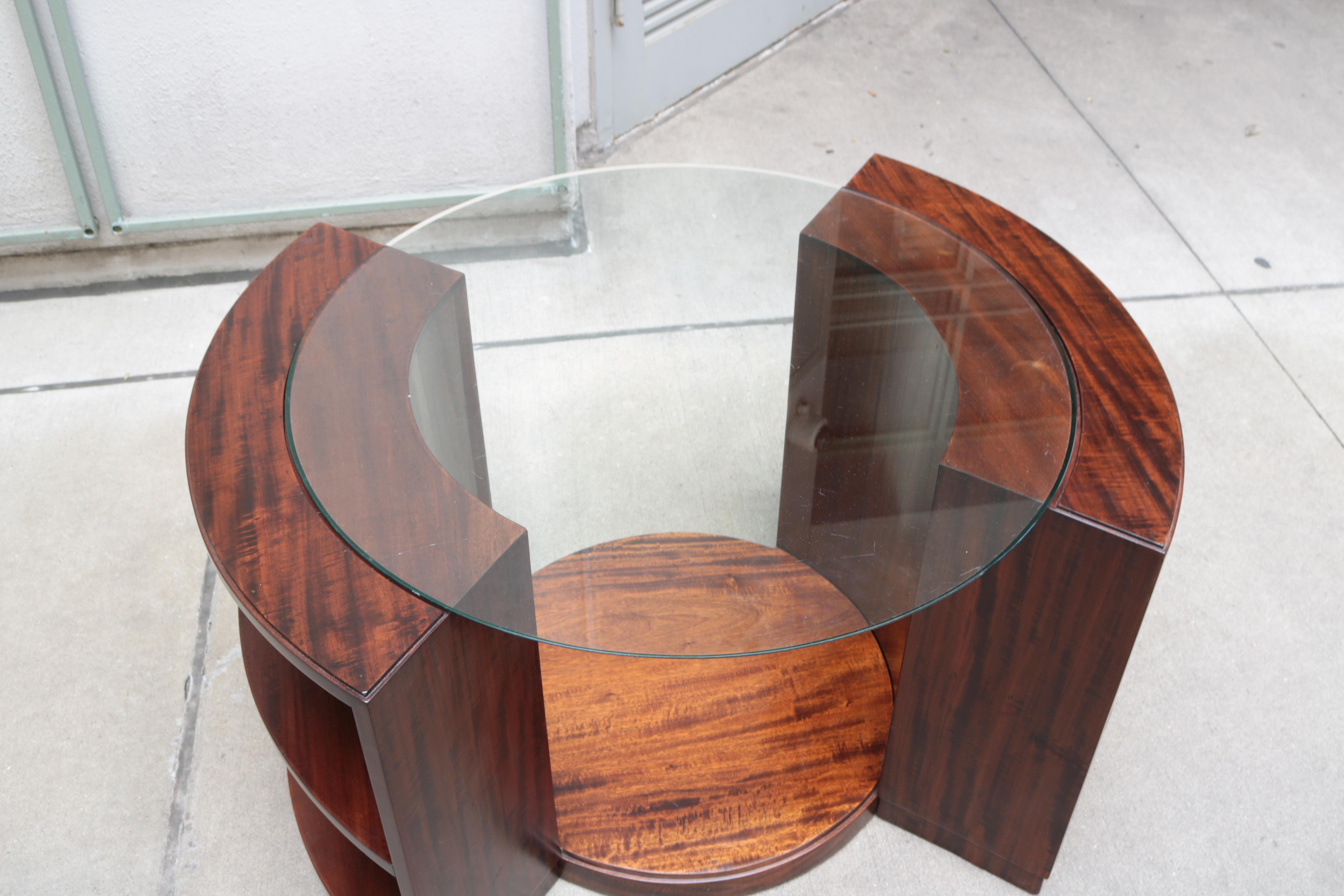Art Deco Side Table by Phillippe Petit In Good Condition For Sale In New York, NY