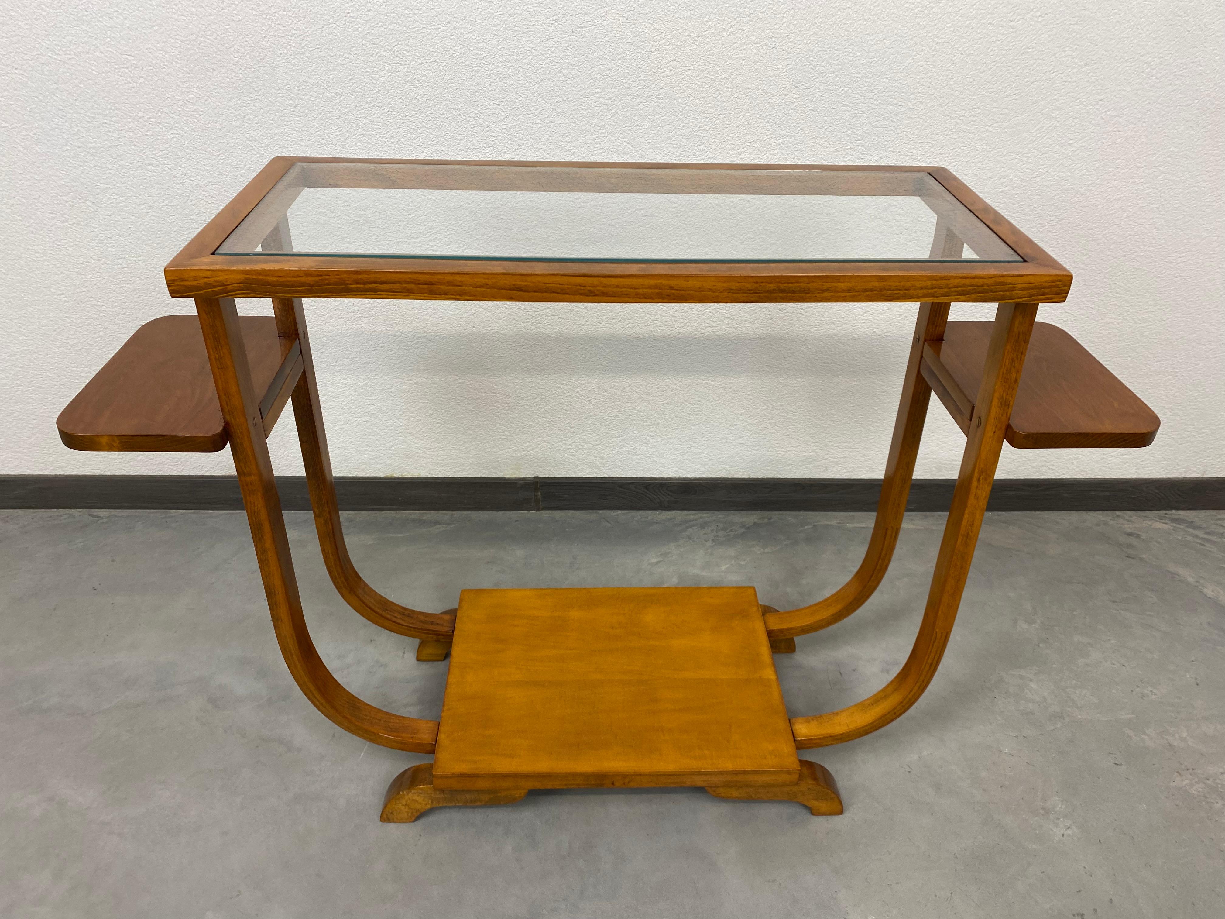 Art Deco side table by Thonet Debrecsen professionally stained and repolished.