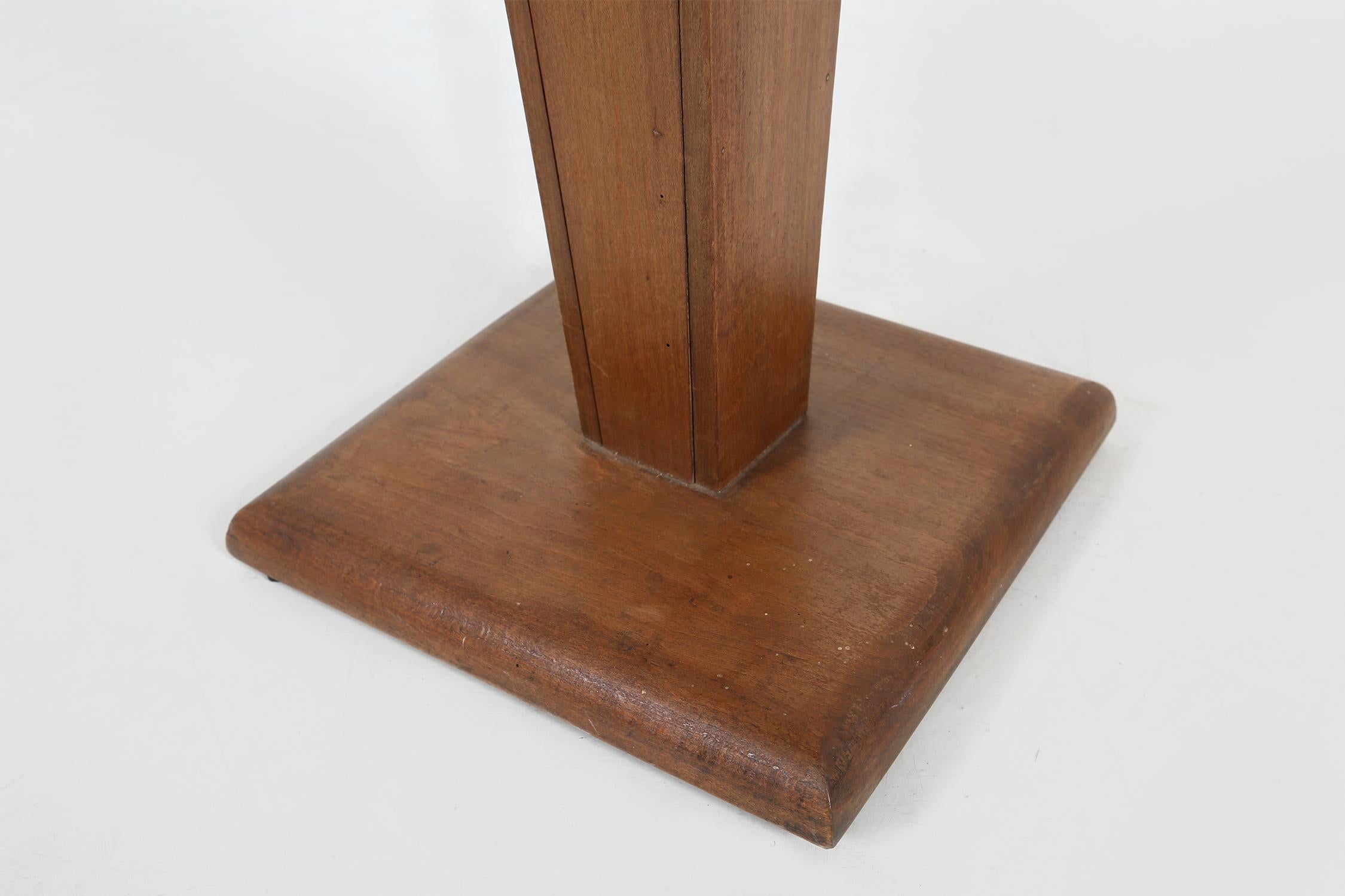 Leather Art Deco Side Table, Ca.1930