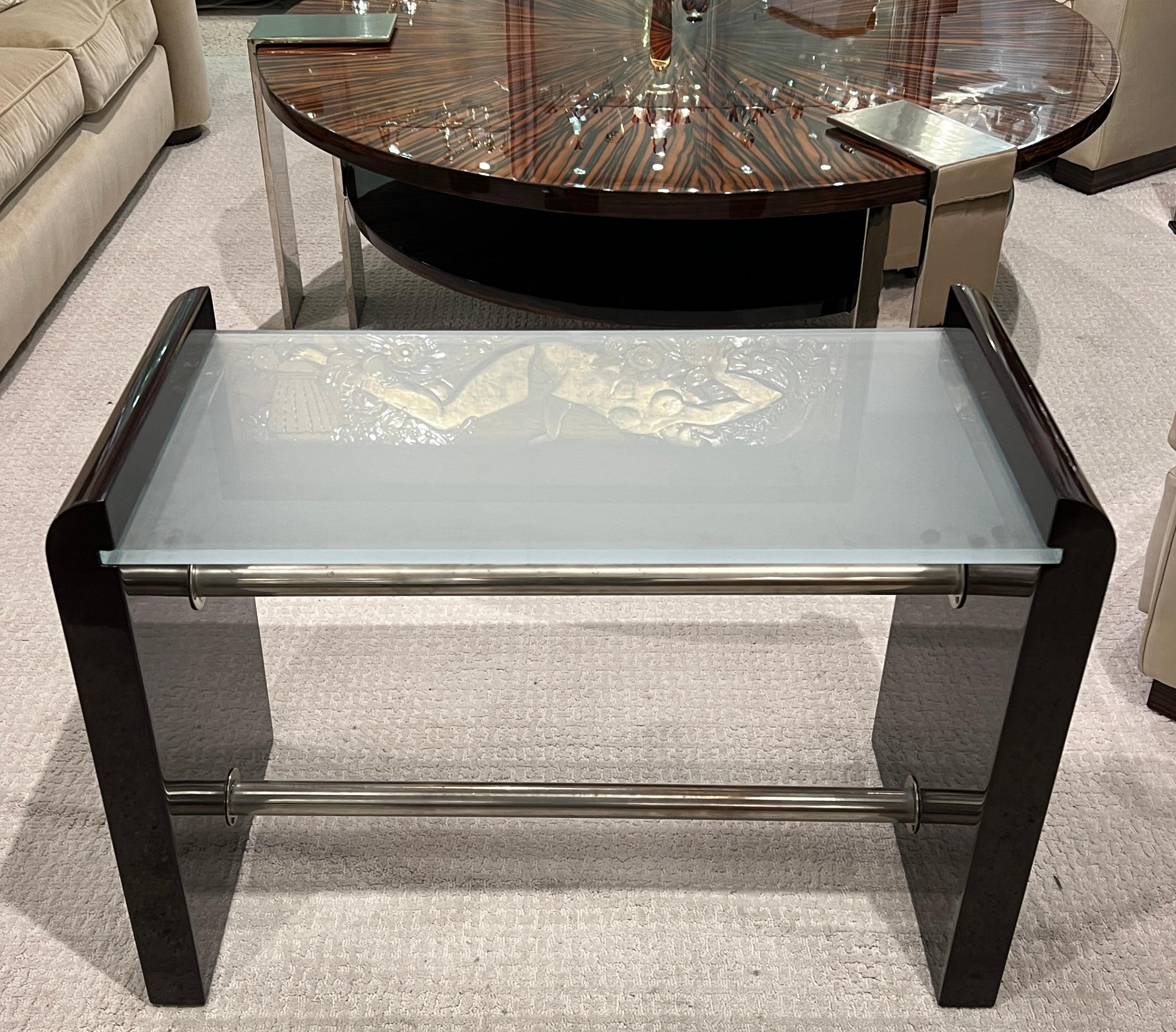 20th Century Art Deco Side Table/Cocktail Table by Jacques Adnet For Sale