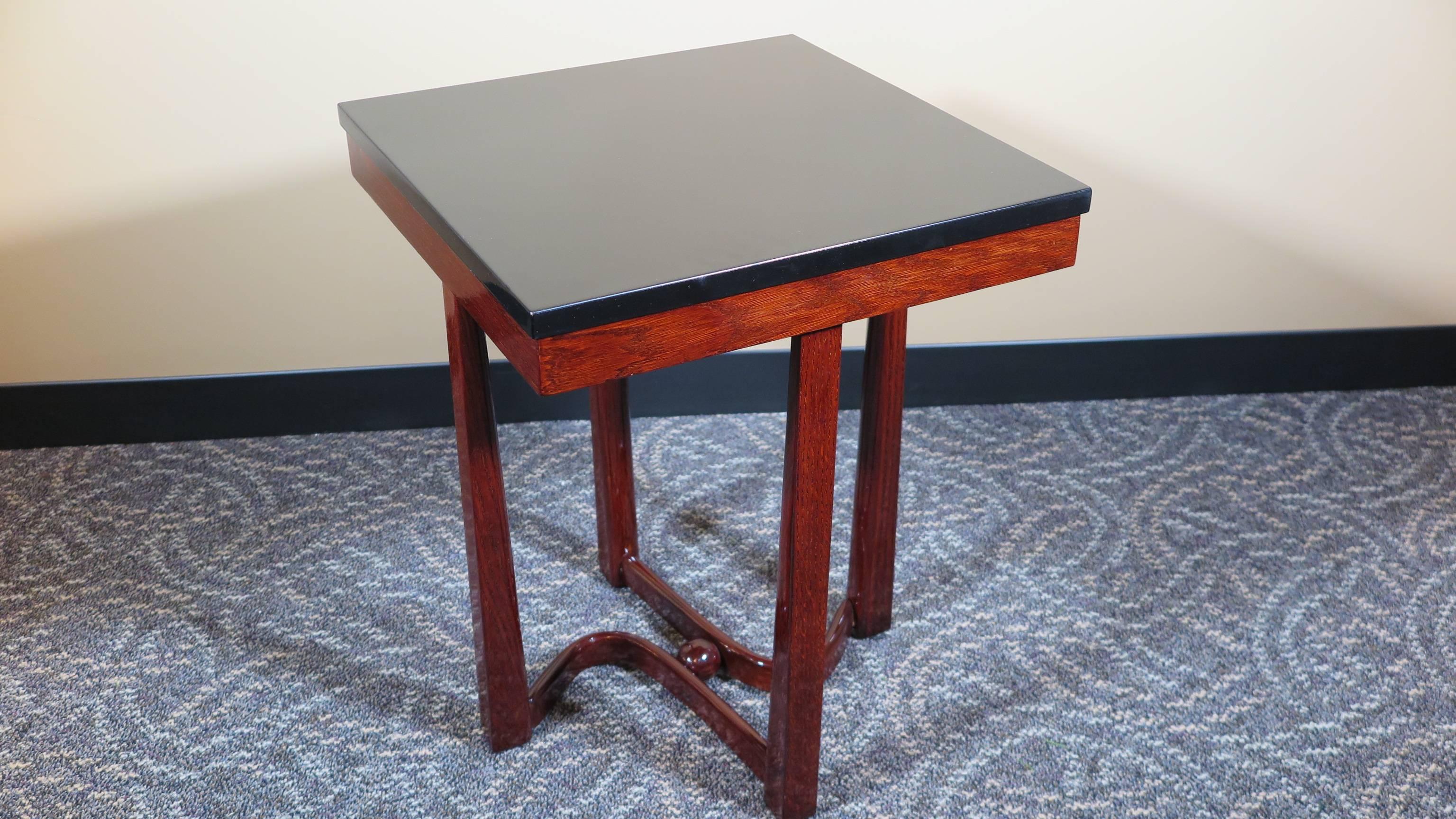 Lacquered Art Deco Side Table