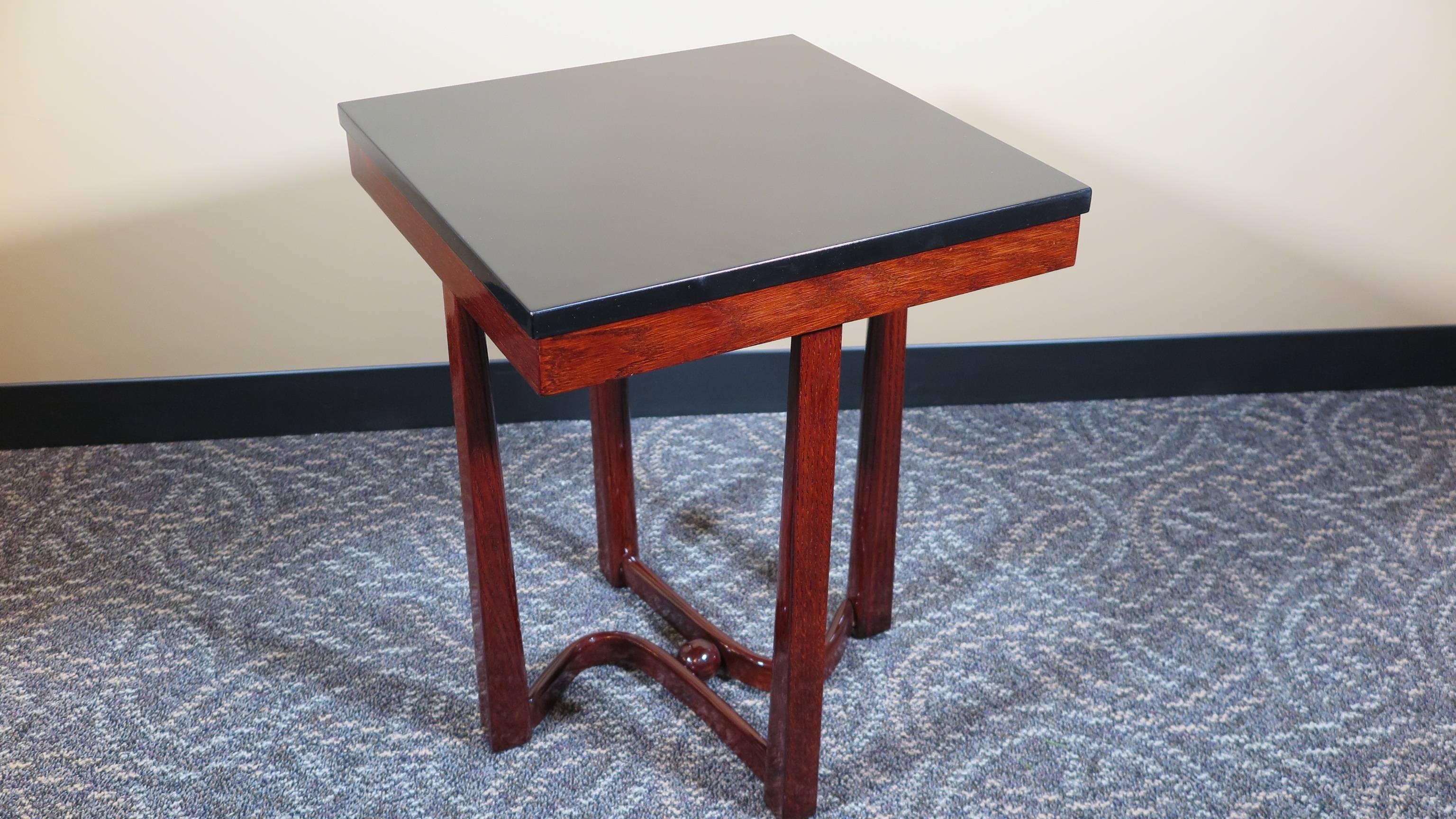 Lacquered Art Deco Side Table For Sale