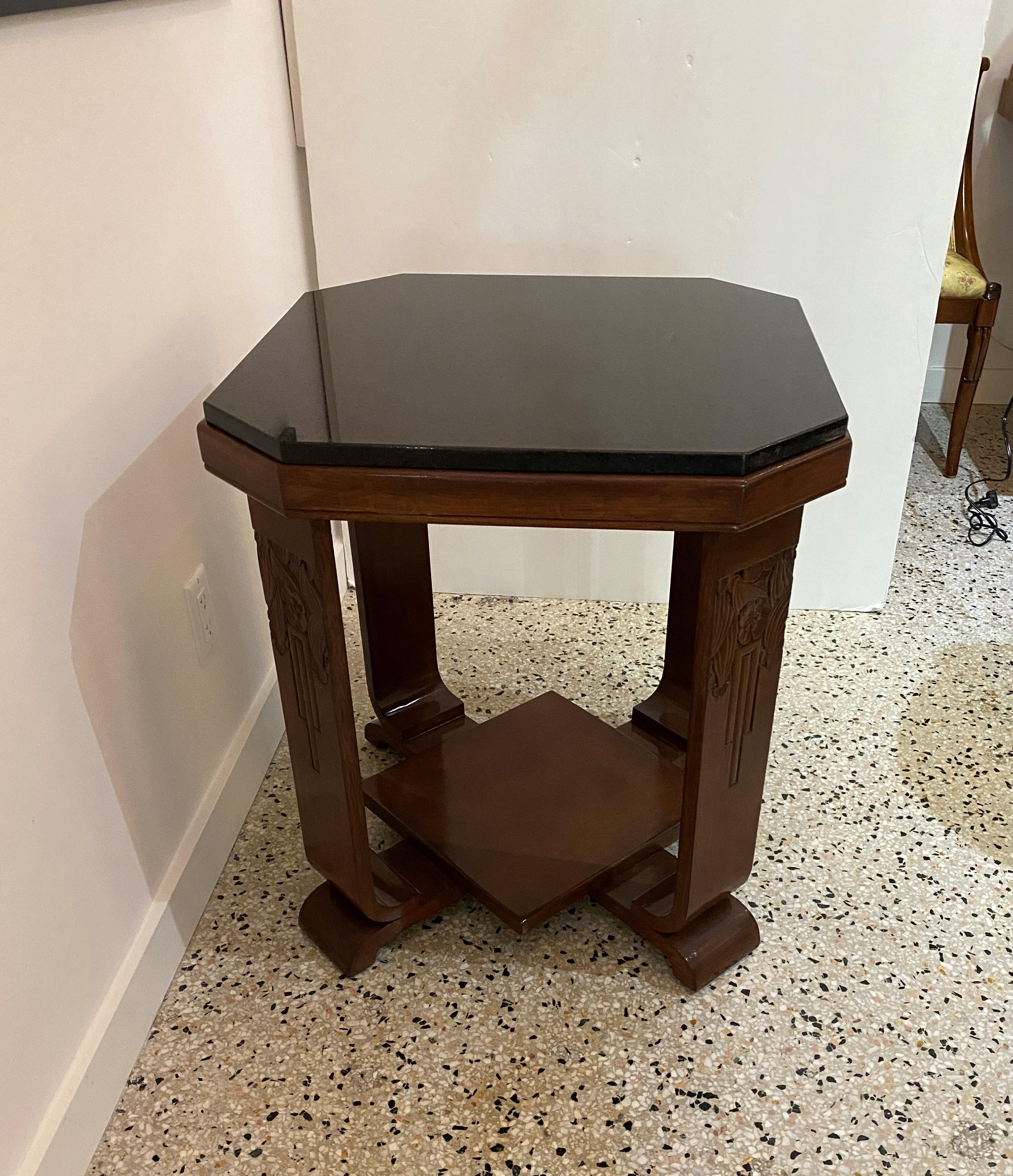 Hand-Crafted Art Deco Side Table