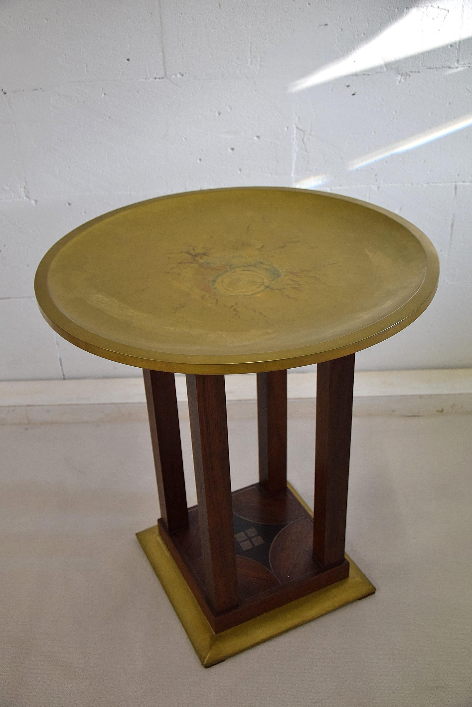 Art Deco Side Table (Ebenholz)