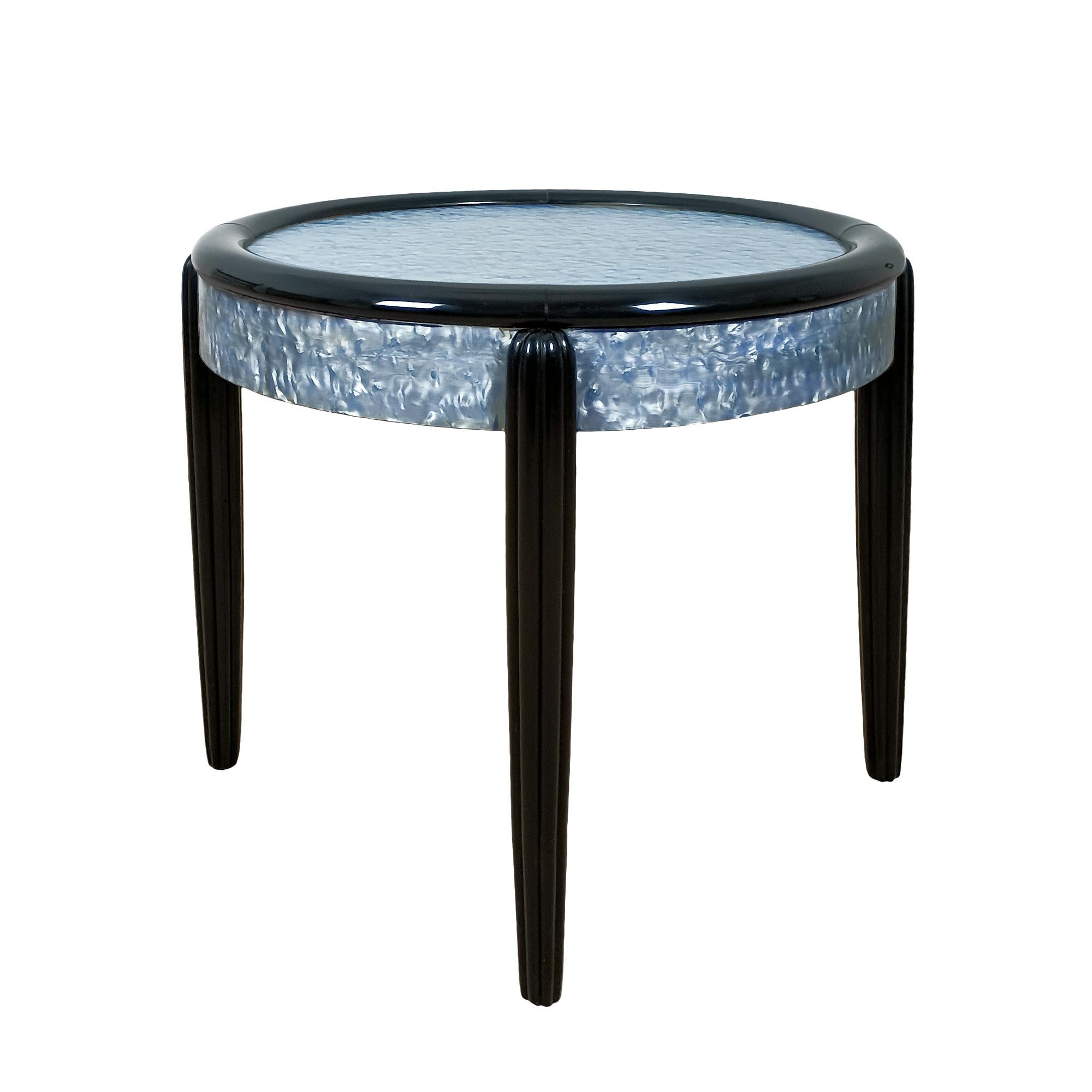 French Art Deco Side Table In Celluloid – France 1925 For Sale