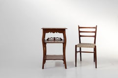Art Deco side table in full oak, France ca. 1920