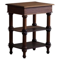 Art Deco, Side Table in Oak, Made by a Danish Cabinetmaker, 1940s Art Deco, Side Table in Oak, Made by a Danish Cabinetmaker, 1940s