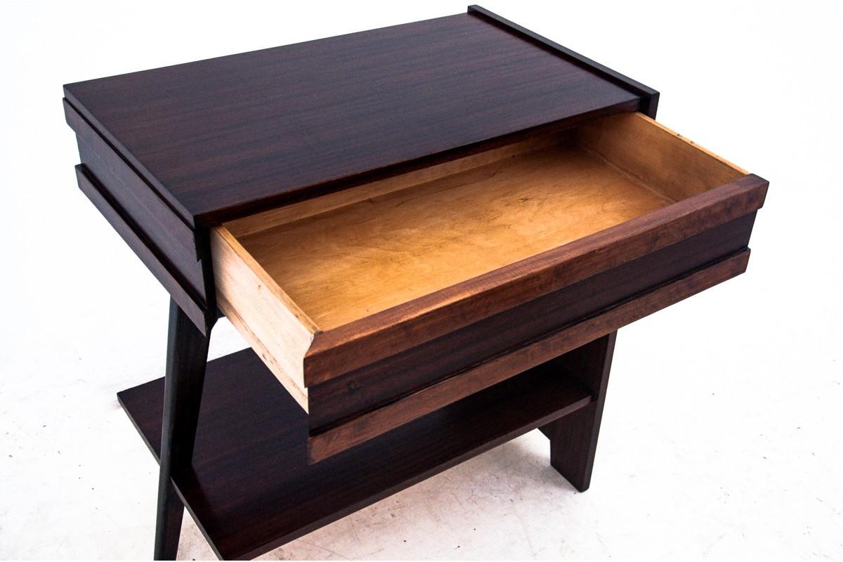 Mid-Century Modern Art Deco side table, Poland, 1950s For Sale