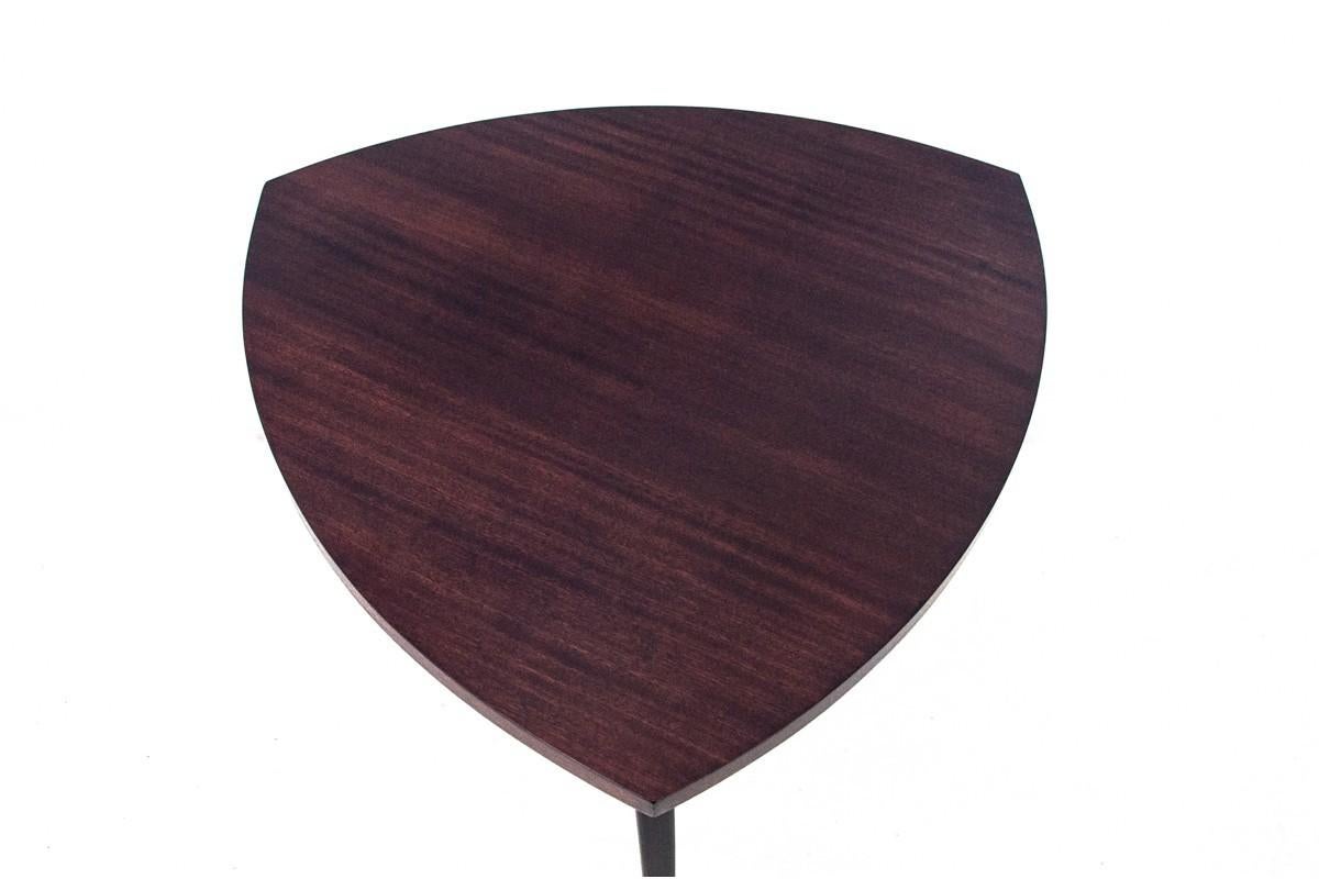 Mid-Century Modern Art Deco side table, Poland, 1950s For Sale