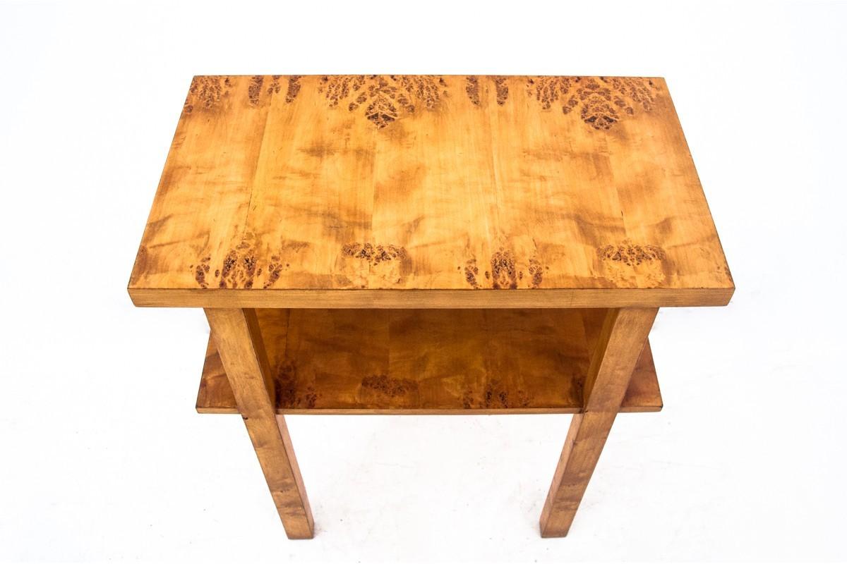 Polish Art Deco side table, Poland, 1950s For Sale