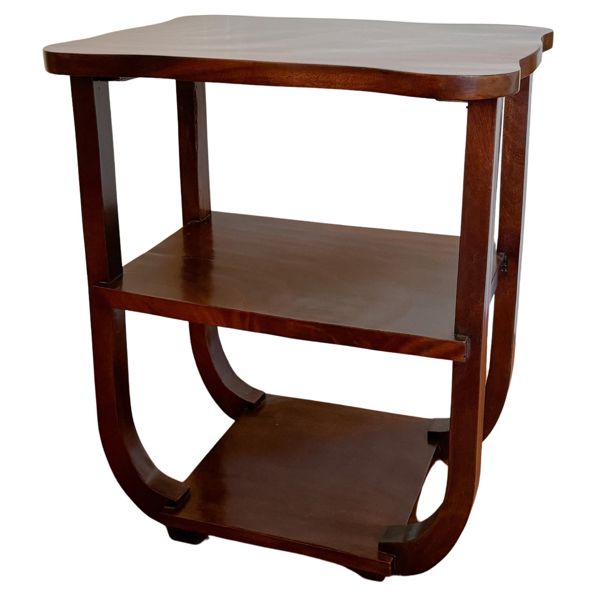 Art Deco Side Table, Portuguese, 20th Century For Sale