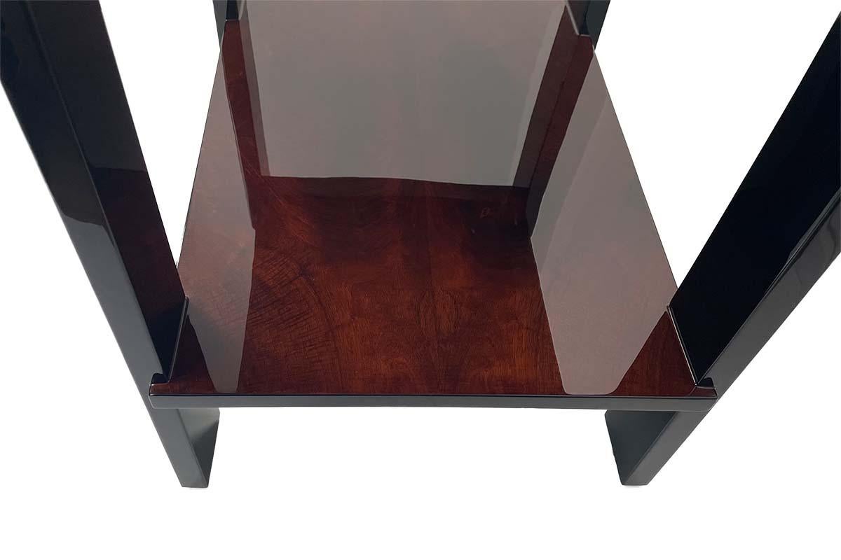 Mid-20th Century Art Deco Side Table Rectangular from Paris around 1930 with Beautiful Veneer For Sale