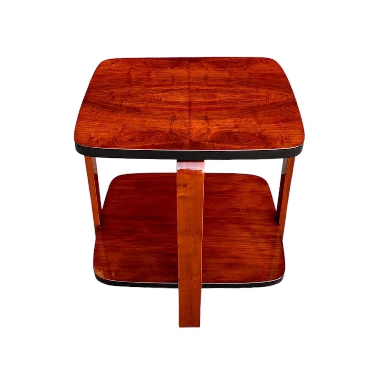 Mid-20th Century Art Deco Side Table Restored For Sale