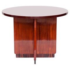 Art Deco Side Table, Walnut and Maccassar Ebony, French, circa 1925