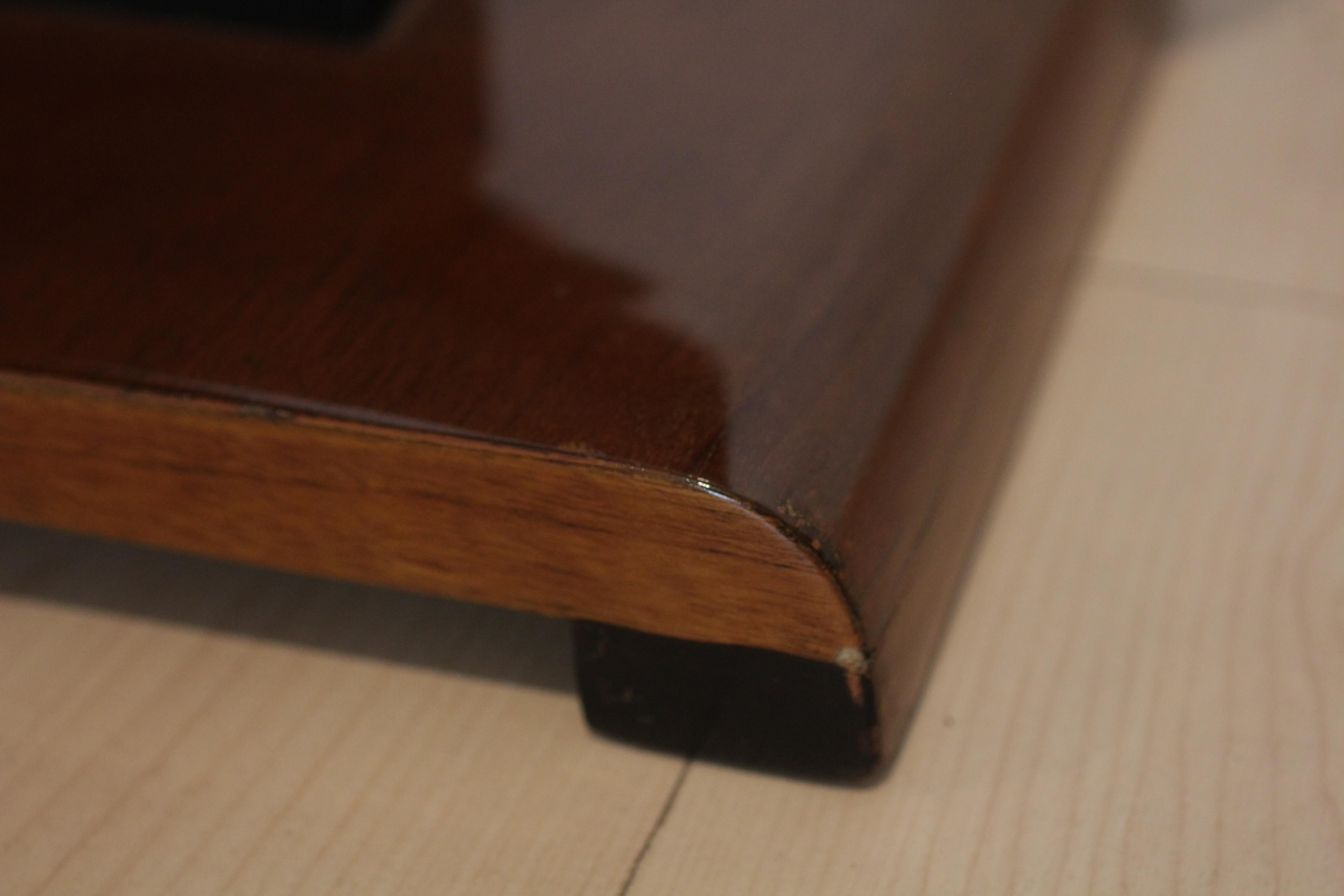 Art Deco Side Table or Flower Stand, Walnut Veneer, Ebonized, France, circa 1930 2